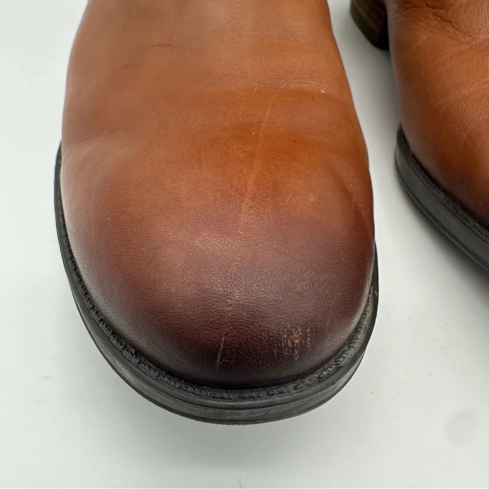 Sam Edelman Penny Tan Leather Knee High Boots